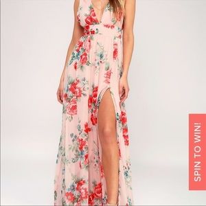Lulus garden meandering floral maxi dress